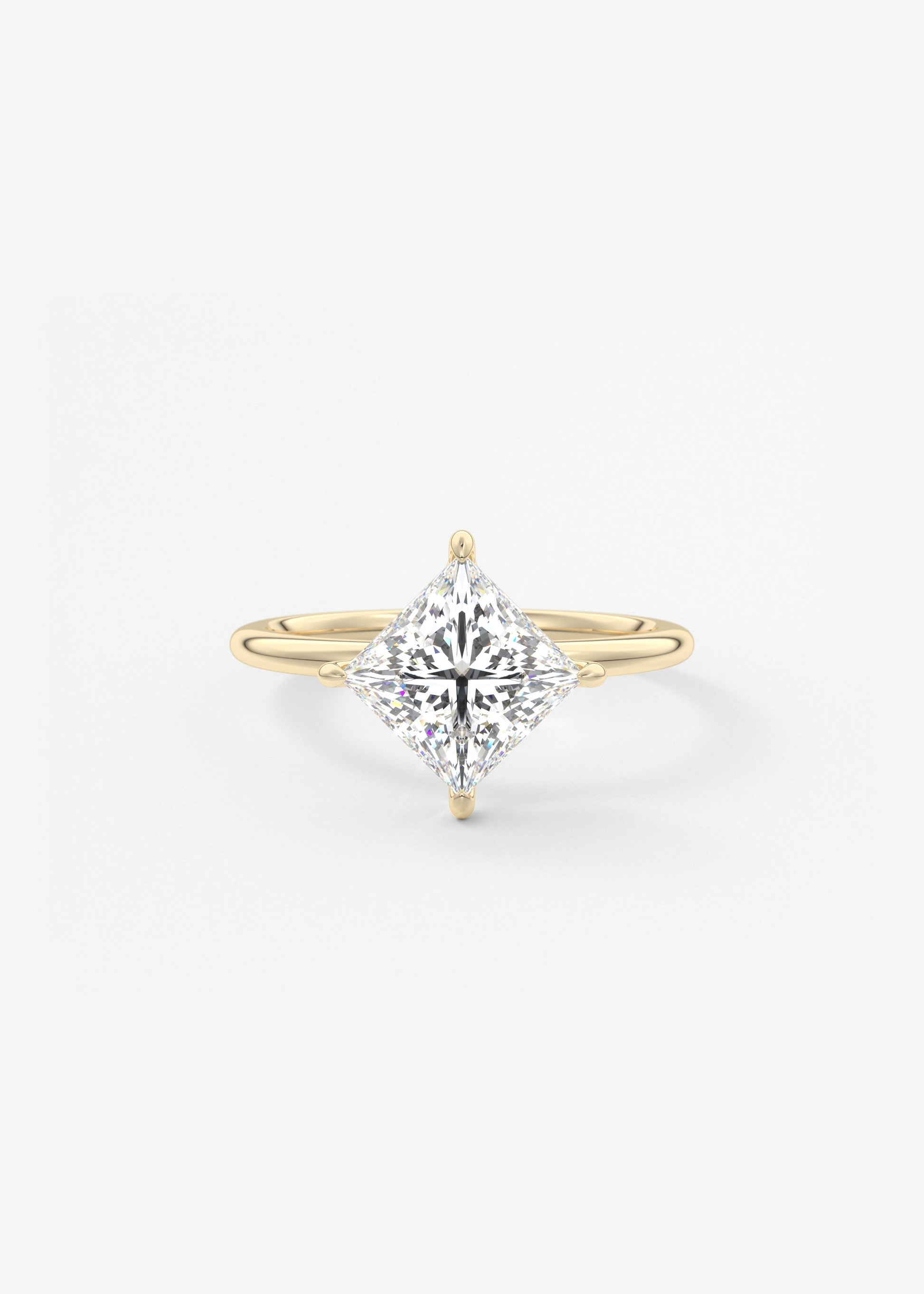 Princess Solitaire Lab Grown Diamond Engagement Ring