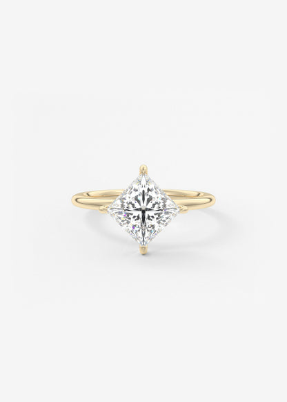 Princess Solitaire Lab Grown Diamond Engagement Ring