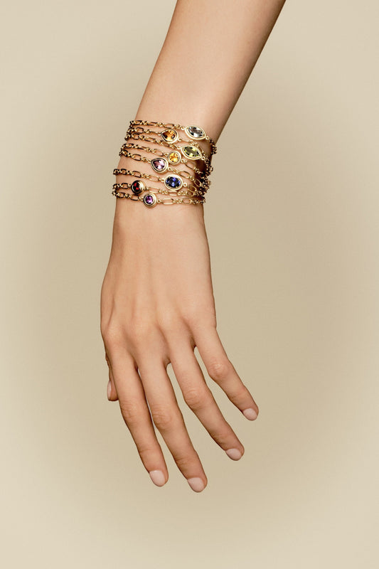 Roma Marquise Gemstone Bracelet | 925 Sterling Silver