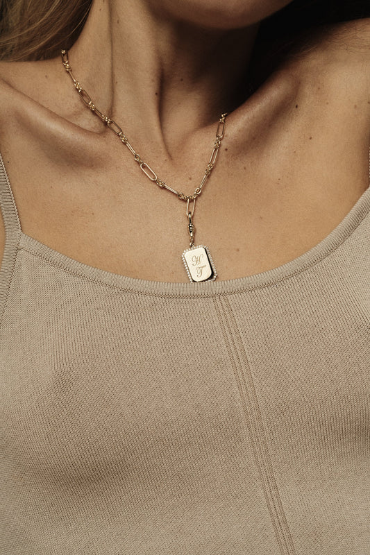 Moissanite Halo Tag Attachment | 925 Sterling Silver