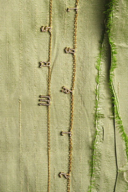 Moissanite Gothic Letter Necklace | 925 Sterling Silver