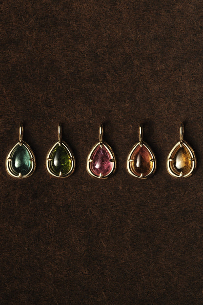 Pear Tourmaline Pendant | 925 Sterling Silver