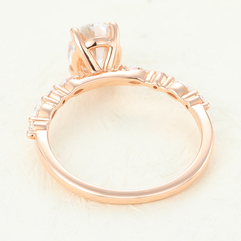 Oval Pave Lab-Grown Diamond Engagement Ring