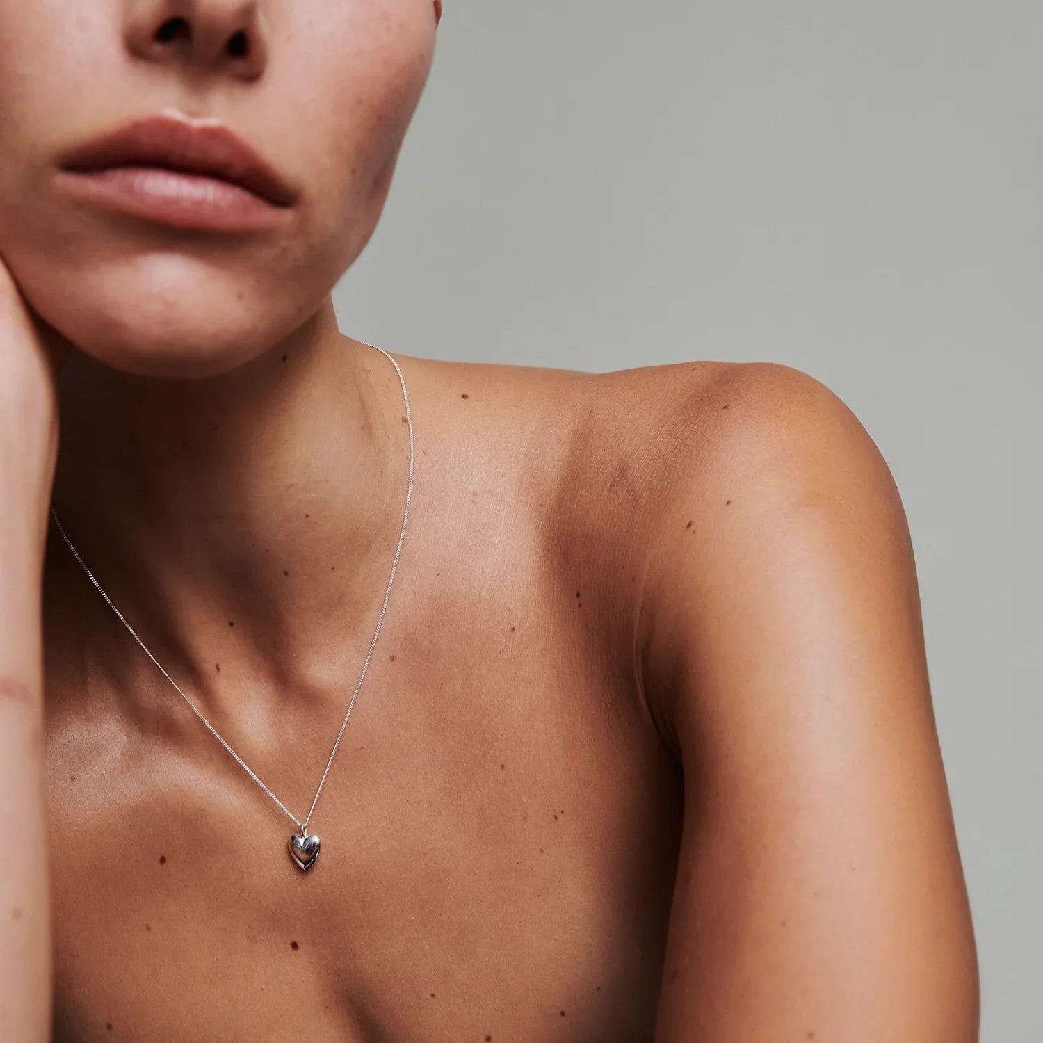 Heart Drop Pendant Necklace