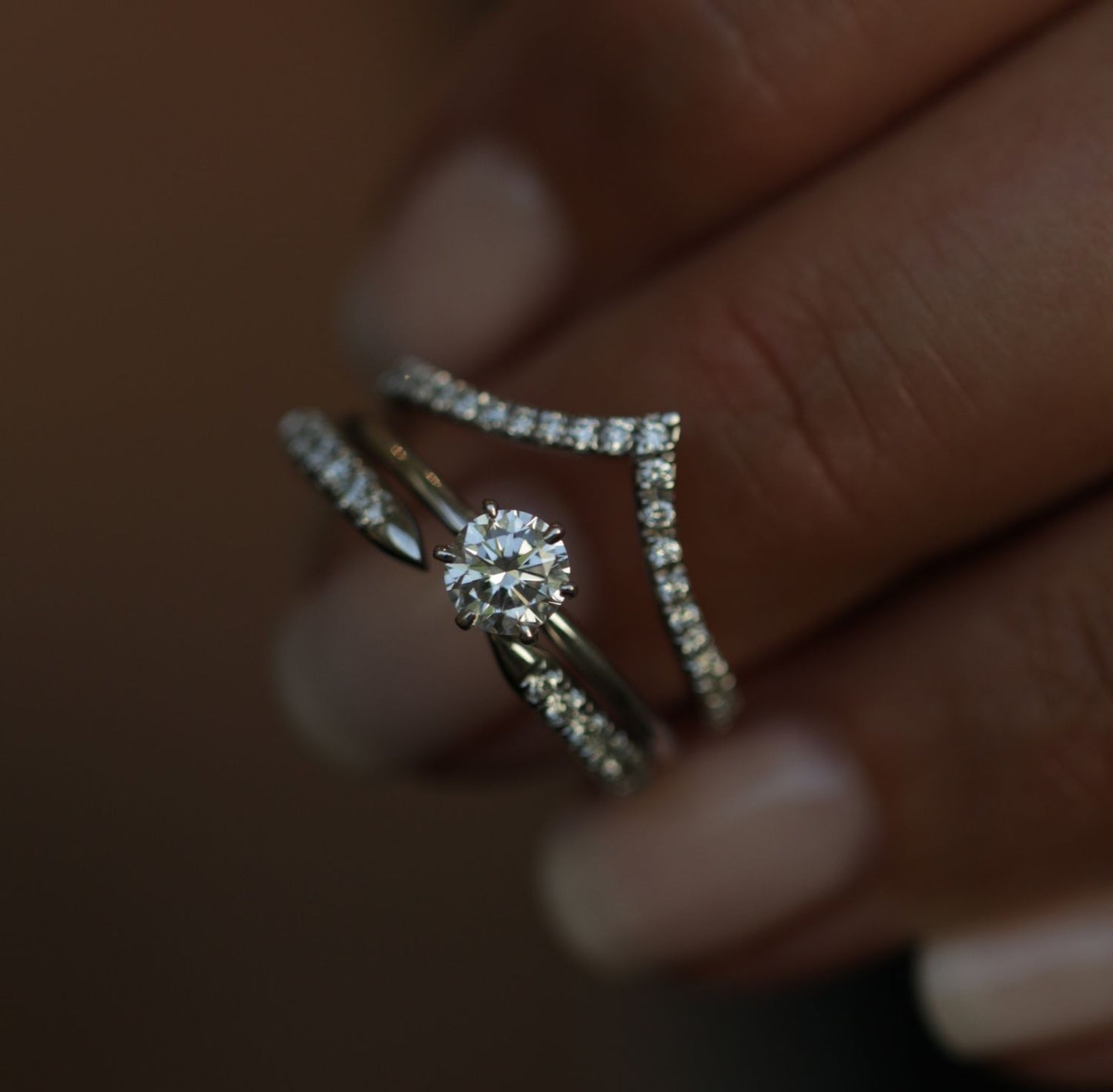 Round Solitaire Lab Grown Diamond Engagement Ring