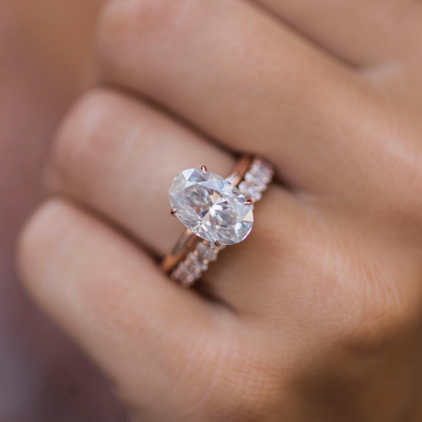 Oval Solitaire Lab Grown Diamond Engagement Ring