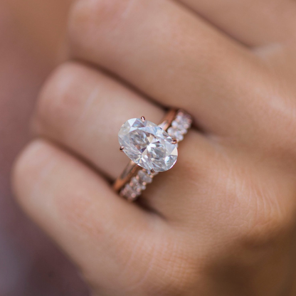 Oval Solitaire Lab Grown Diamond Engagement Ring