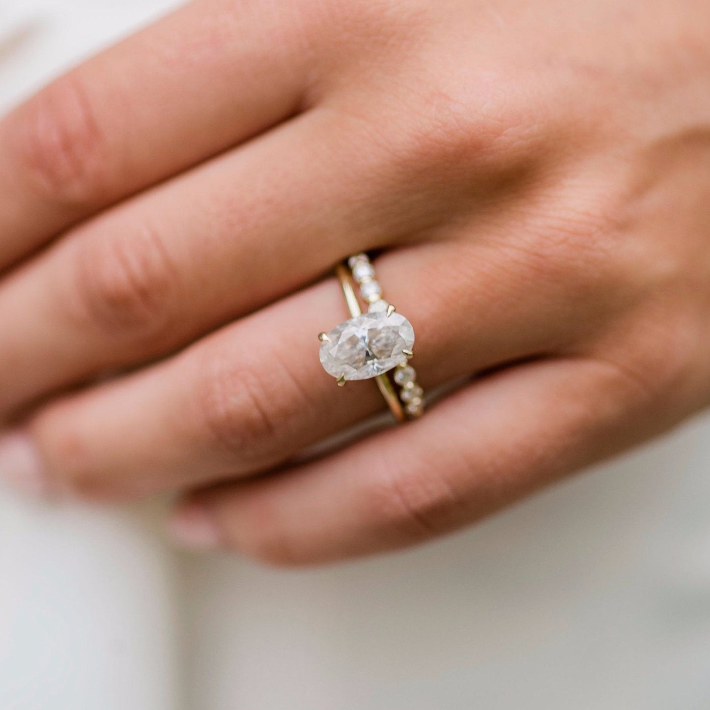 Oval Solitaire Lab Grown Diamond Engagement Ring