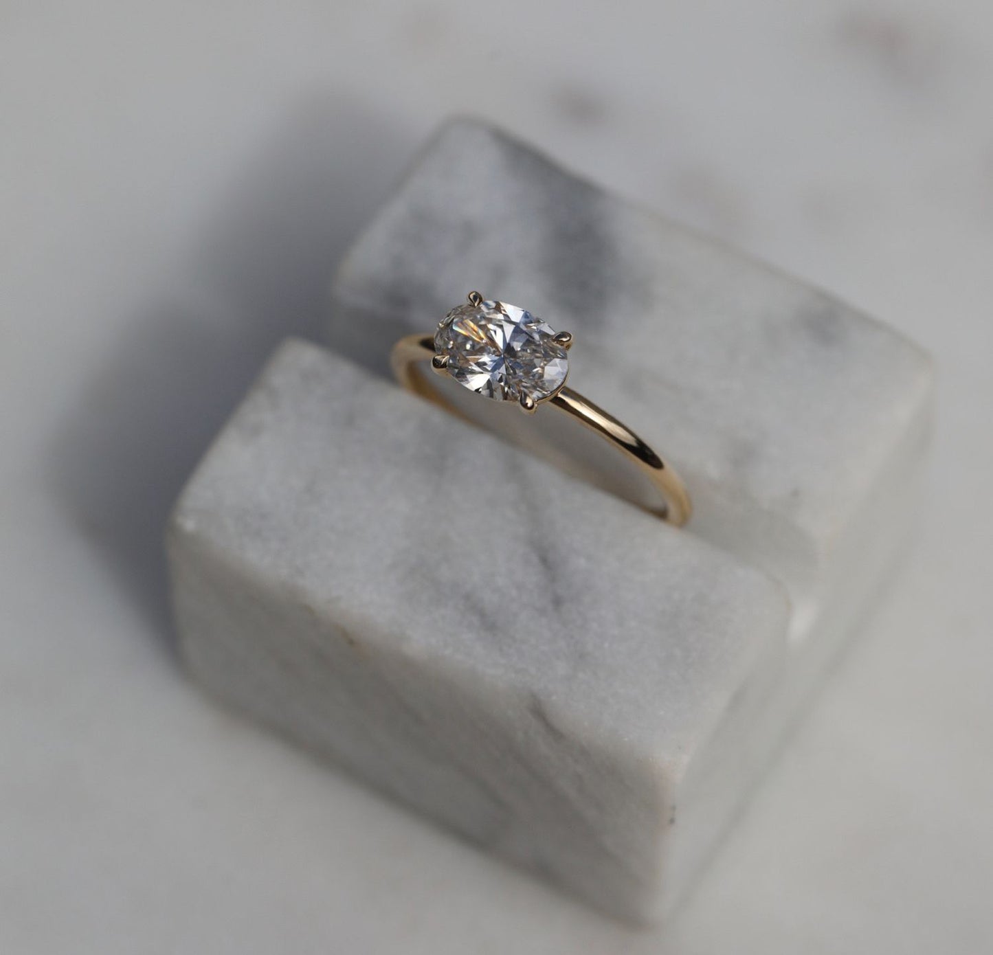 Oval Solitaire Lab Grown Diamond Engagement Ring