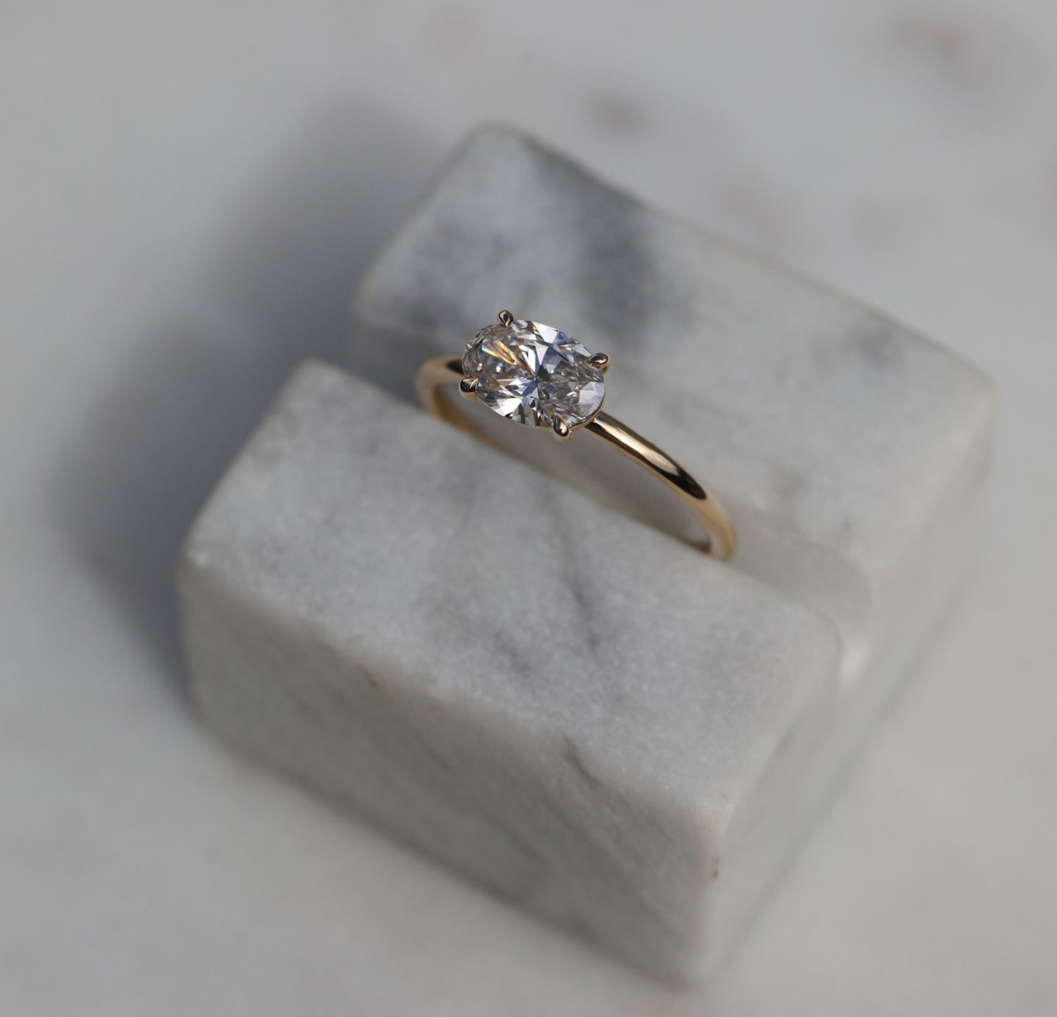 Oval Solitaire Lab Grown Diamond Engagement Ring