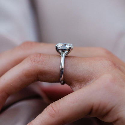 Round Solitaire Lab Grown Diamond Engagement Ring