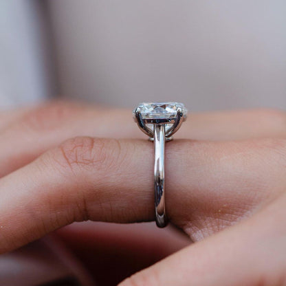 Round Solitaire Lab Grown Diamond Engagement Ring