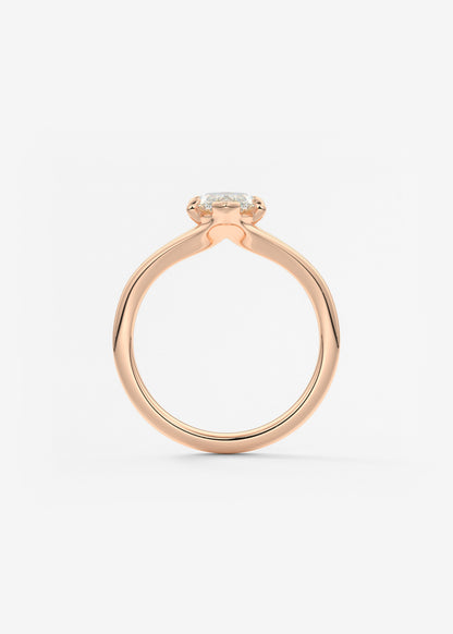 Marquise Split Shank Lab Grown Diamond Engagement Ring