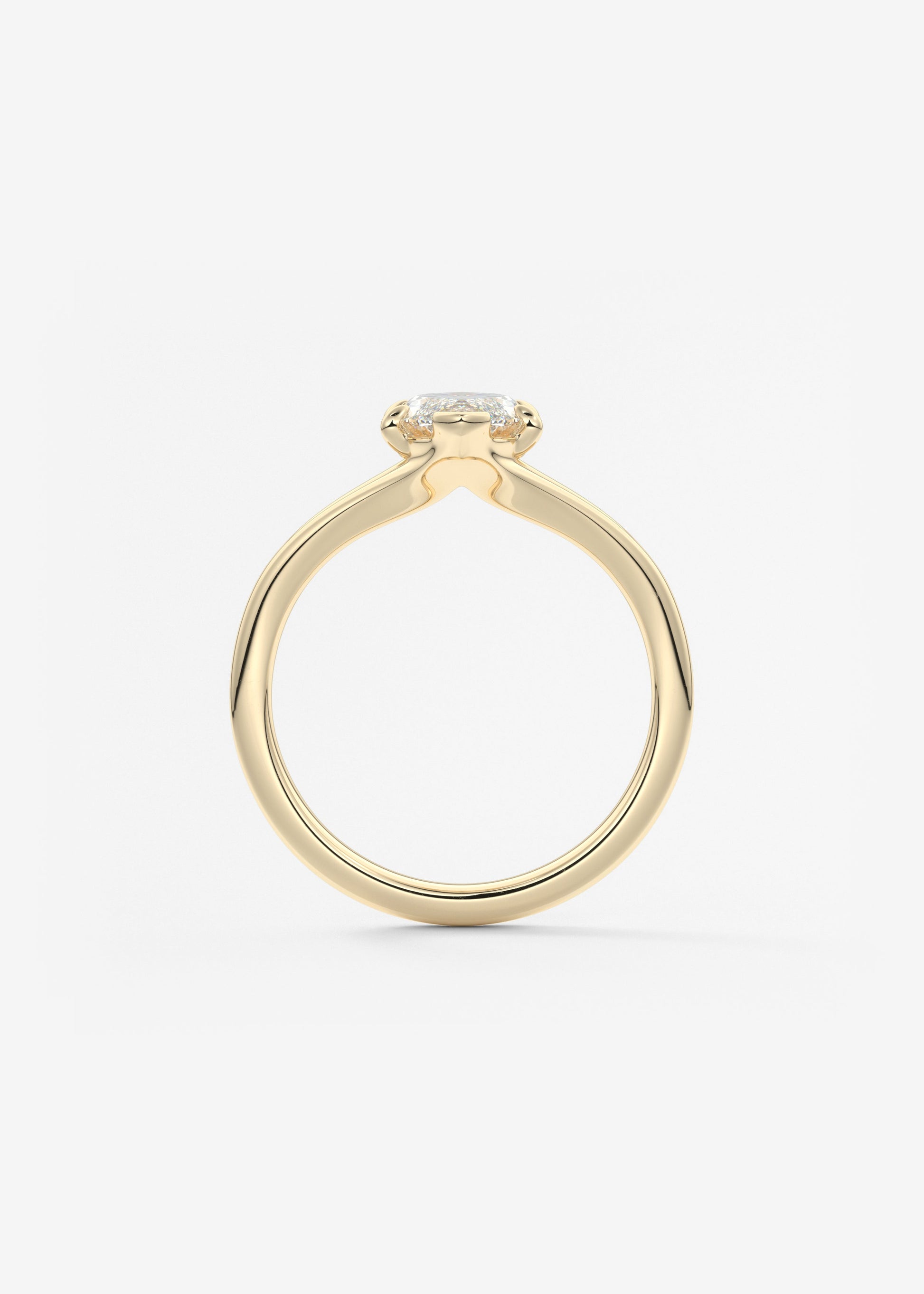 Marquise Split Shank Lab Grown Diamond Engagement Ring
