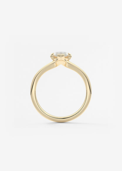 Marquise Split Shank Lab Grown Diamond Engagement Ring
