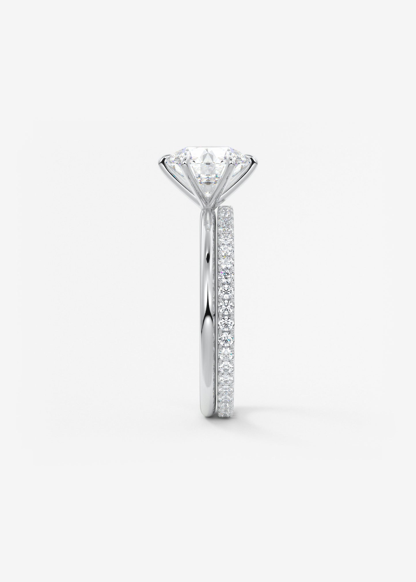 Round Solitaire Lab Grown Diamond Engagement Ring