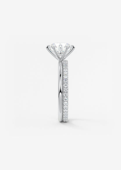 Round Solitaire Lab Grown Diamond Engagement Ring