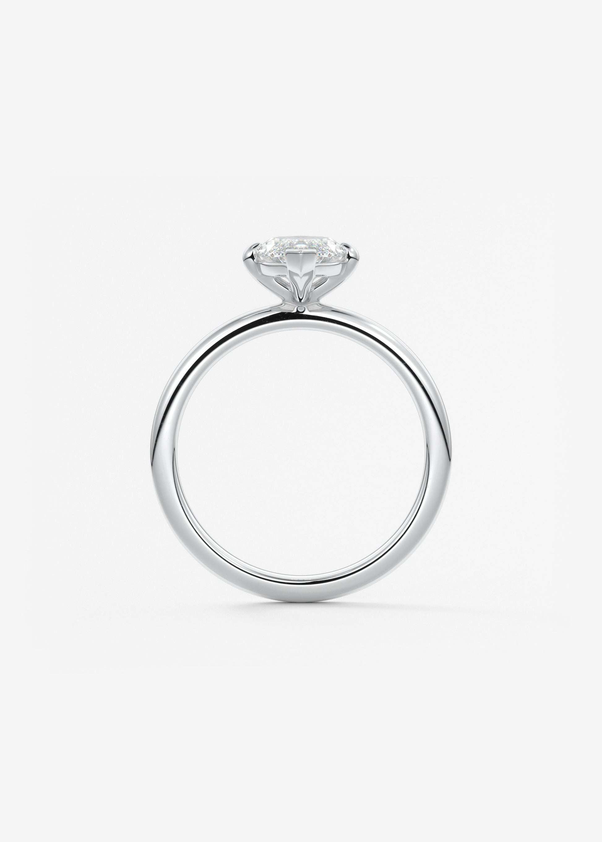 Marquise Solitaire Lab Grown Diamond Engagement Ring
