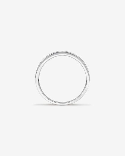 0.08 CT Cushion Moissanite Two Stone Men's Wedding Band in Solid Gold 3