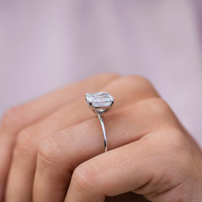 Cushion Solitaire Lab Grown Diamond Engagement Ring