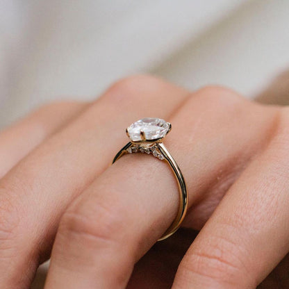Pear Solitaire Lab Grown Diamond Engagement Ring