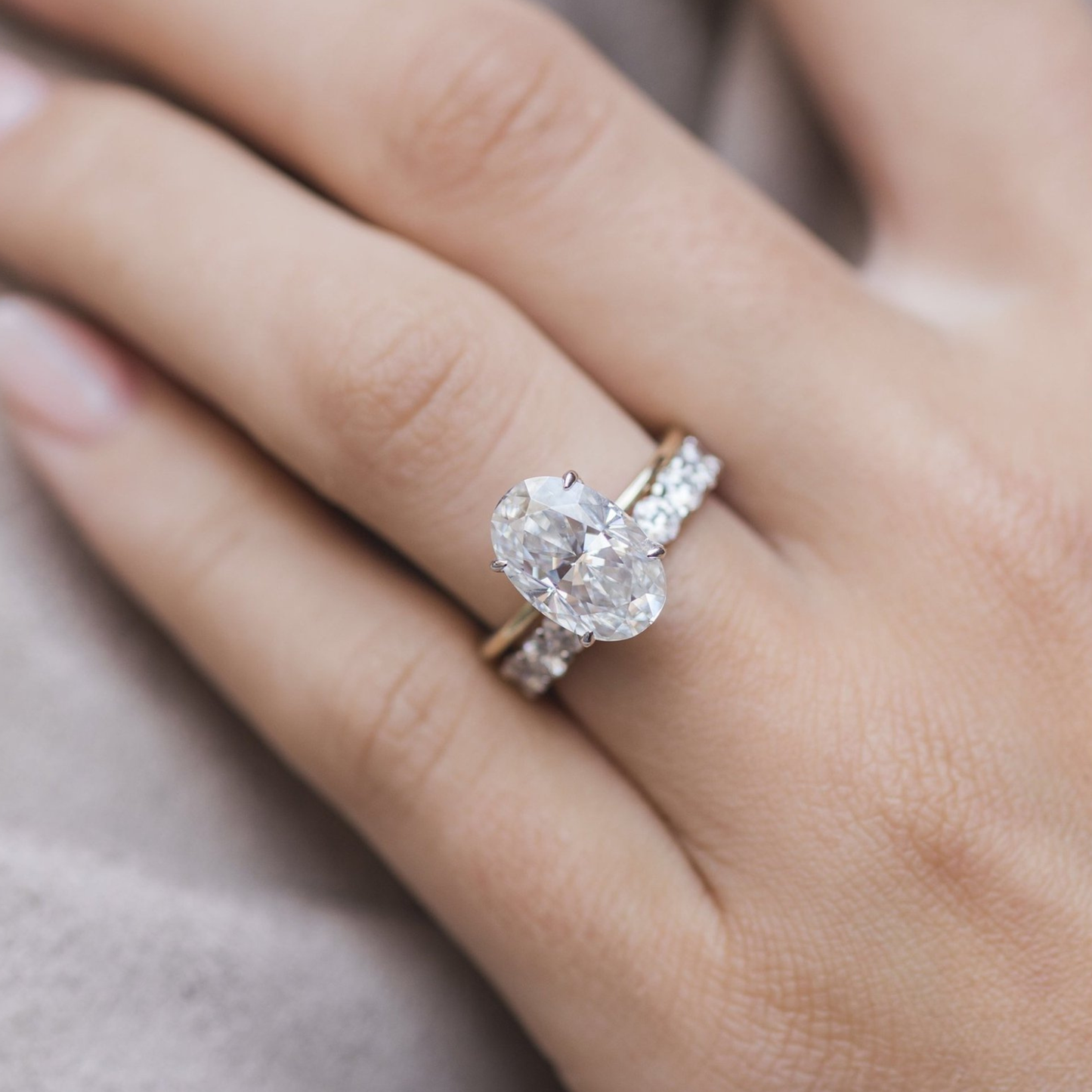 Oval Solitaire Lab Grown Diamond Engagement Ring