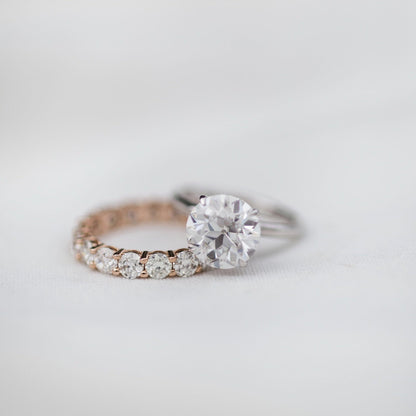 Round Solitaire Lab Grown Diamond Engagement Ring