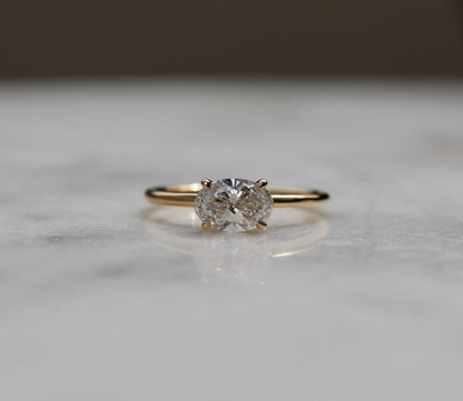 Oval Solitaire Lab Grown Diamond Engagement Ring