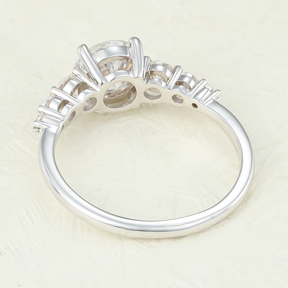 Round Pave Lab-Grown Diamond Engagement Ring