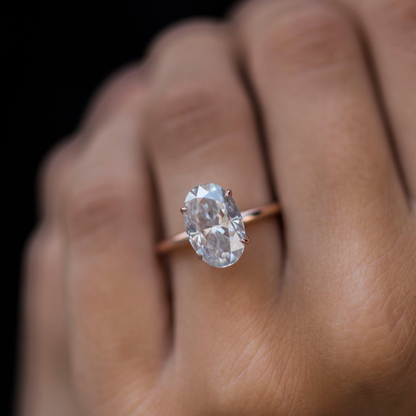 Oval Solitaire Lab Grown Diamond Engagement Ring
