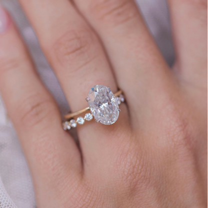 Oval Solitaire Lab Grown Diamond Engagement Ring