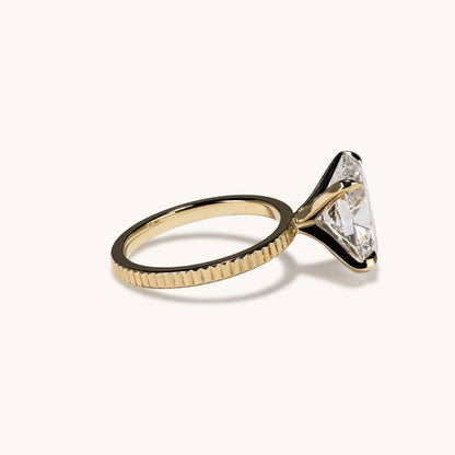 Stunning 5.23 CT Oval Moissanite Engagement Ring with Solitaire Design 2