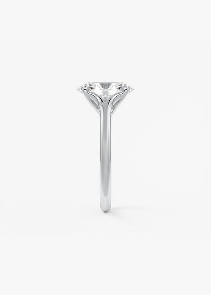 Oval Split Shank Lab Grown Diamond Engagement Ring