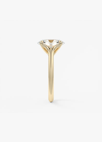 Oval Split Shank Lab Grown Diamond Engagement Ring