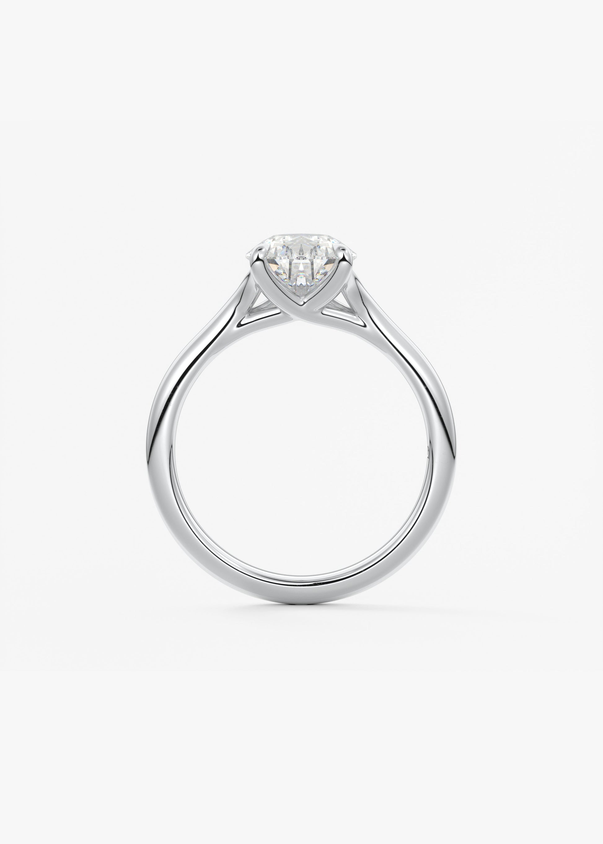 Pear Split Shank Lab Grown Diamond Engagement Ring