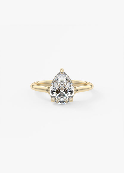 Pear Split Shank Lab Grown Diamond Engagement Ring