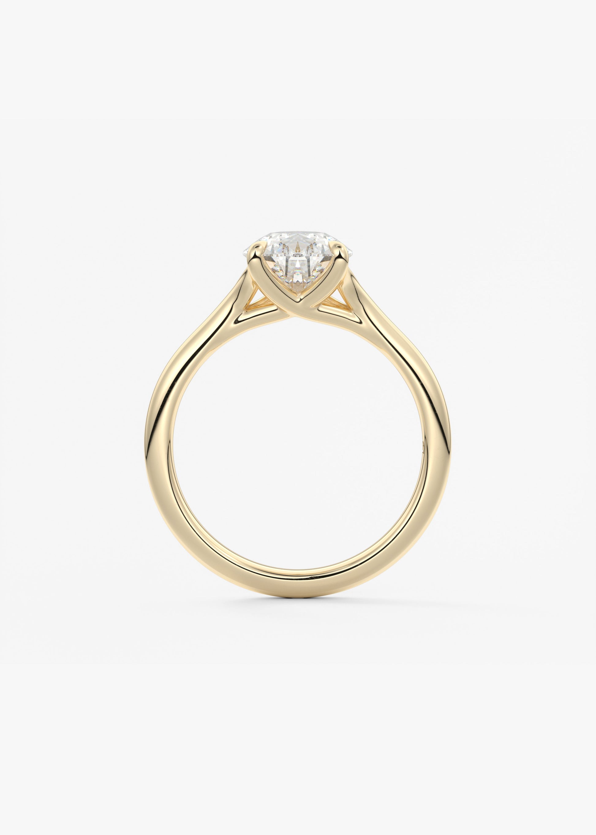 Pear Split Shank Lab Grown Diamond Engagement Ring
