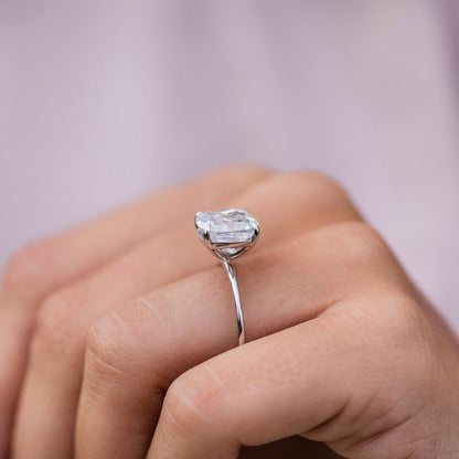 Cushion Solitaire Lab Grown Diamond Engagement Ring