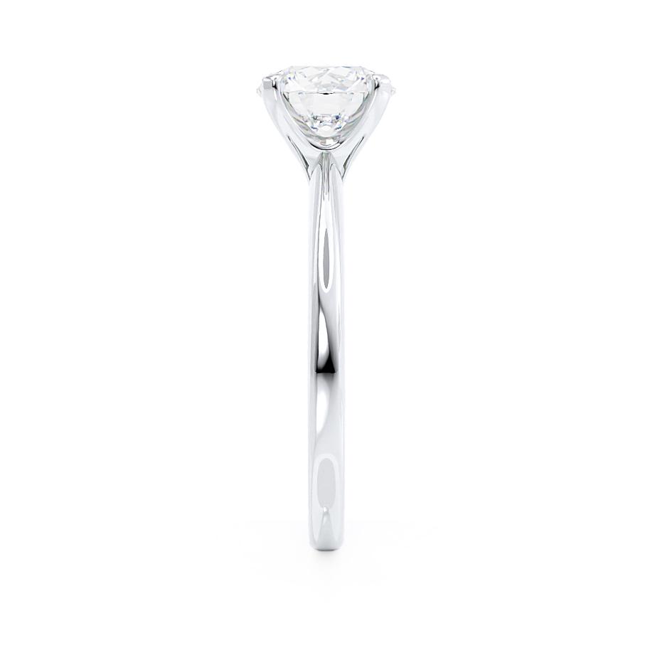 Round Solitaire Lab Grown Diamond Engagement Ring