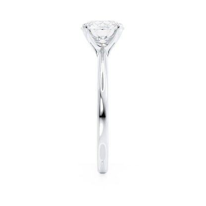 Round Solitaire Lab Grown Diamond Engagement Ring