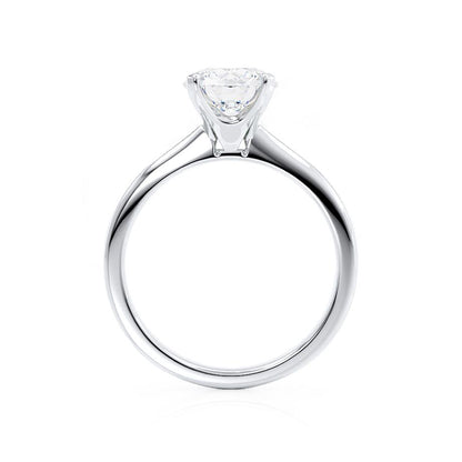 Round Solitaire Lab Grown Diamond Engagement Ring