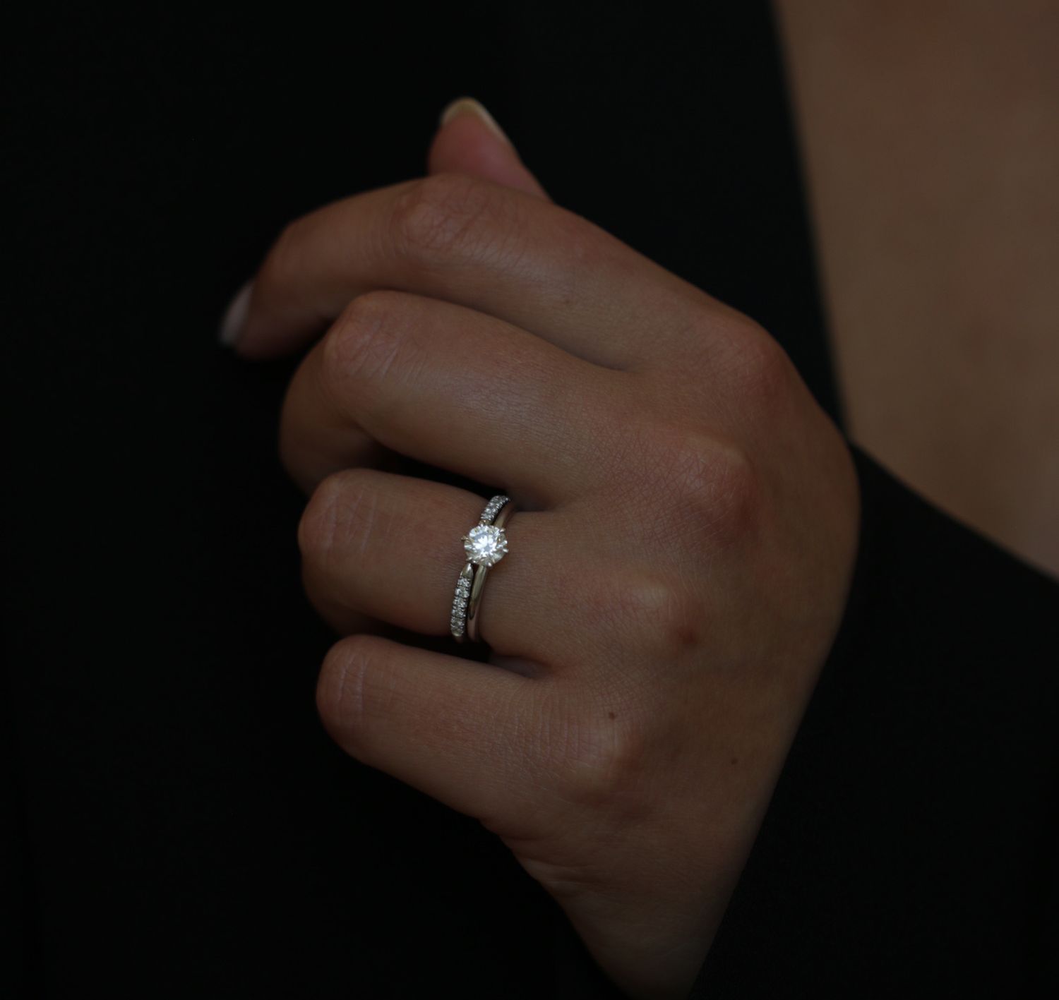 Round Solitaire Lab Grown Diamond Engagement Ring