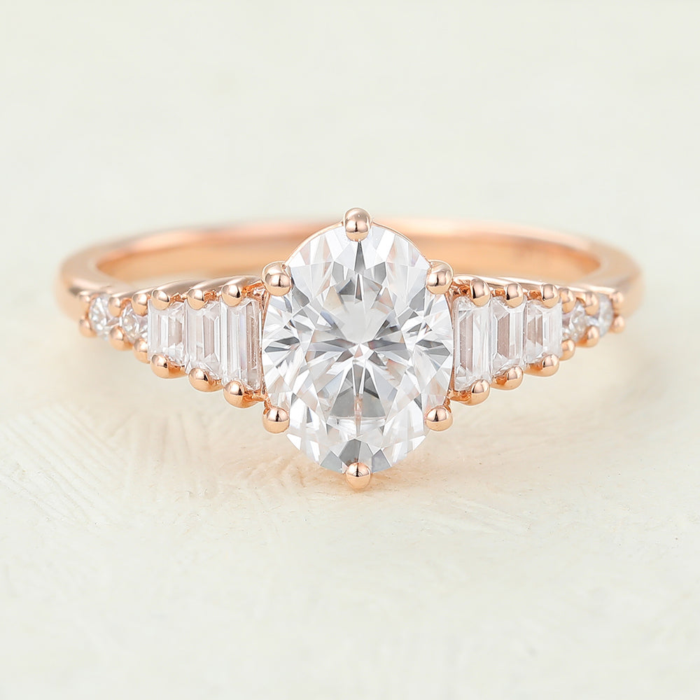 Oval Pave Lab-Grown Diamond Engagement Ring