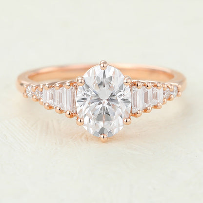 Oval Pave Lab-Grown Diamond Engagement Ring