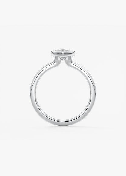 Marquise Bezel Lab Grown Diamond Engagement Ring