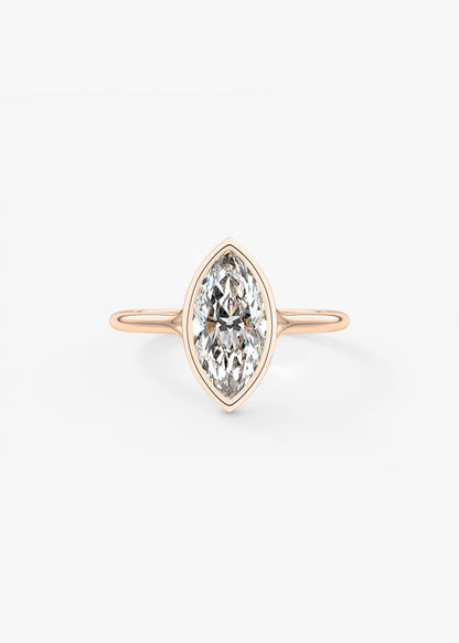 Marquise Split Shank Lab Grown Diamond Engagement Ring