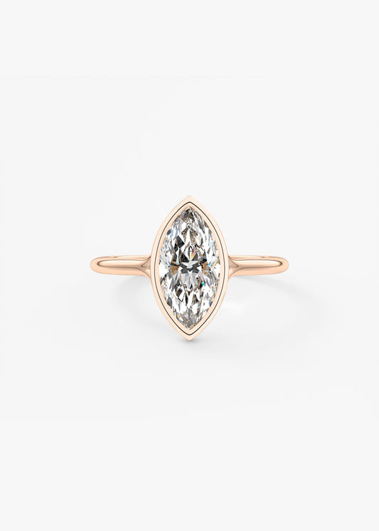 Marquise Split Shank Lab Grown Diamond Engagement Ring