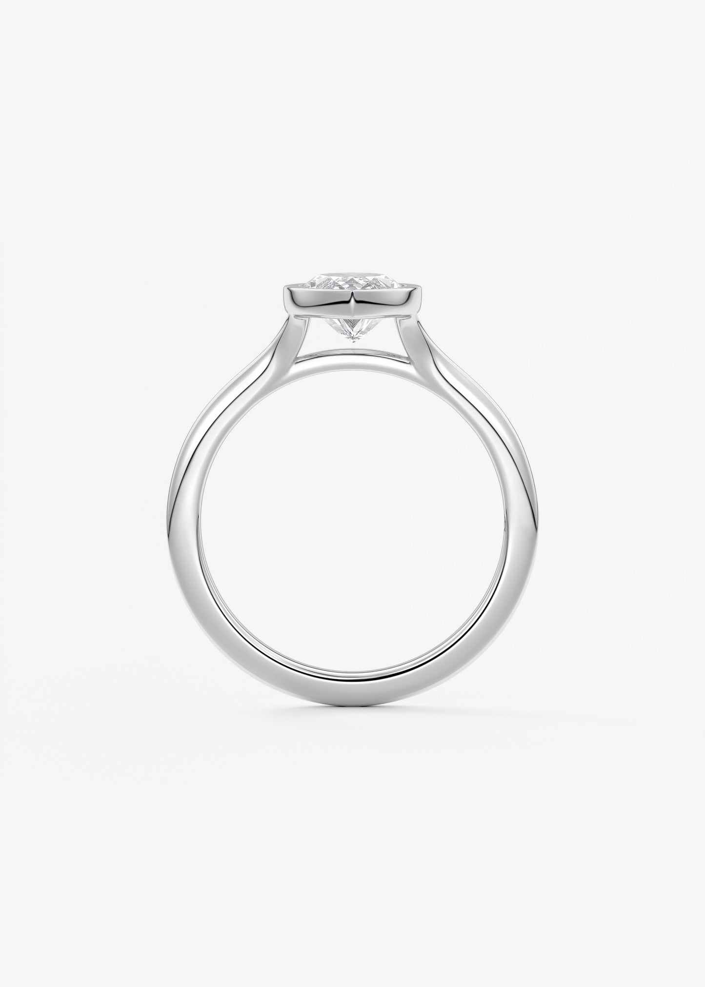 Marquise Split Shank Lab Grown Diamond Engagement Ring