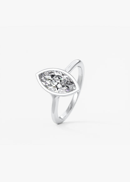 Marquise Split Shank Lab Grown Diamond Engagement Ring