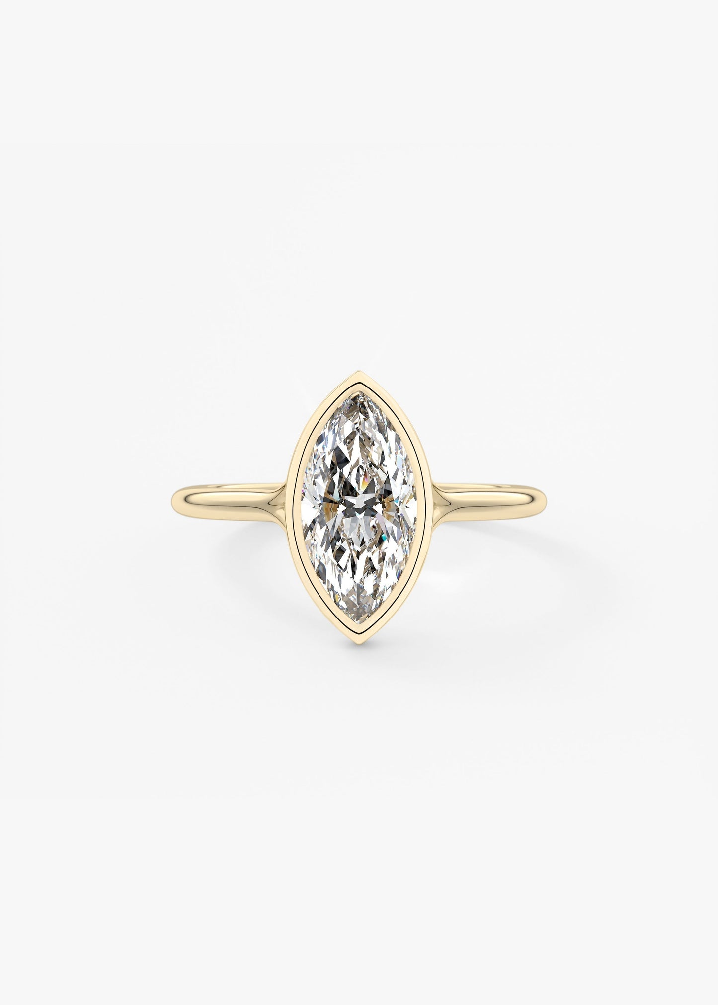 Marquise Split Shank Lab Grown Diamond Engagement Ring
